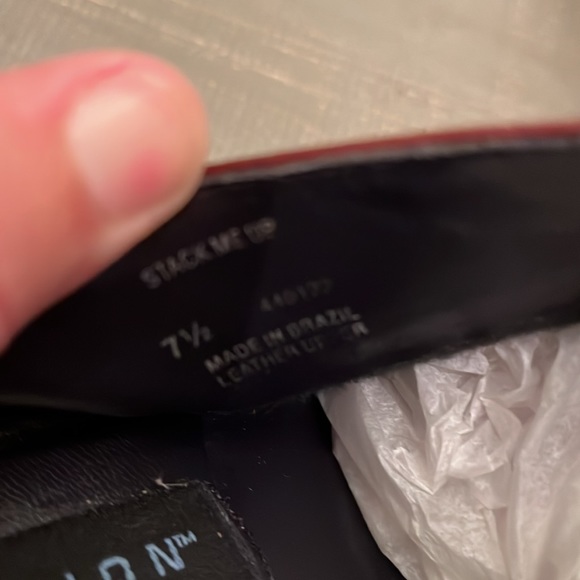 Kenneth Cole REACTION Burgundy Mules Size 7.5 - Picture 5 of 5